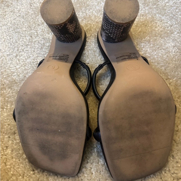 a new day Black and Tan Snake Print Heels - Picture 5 of 5